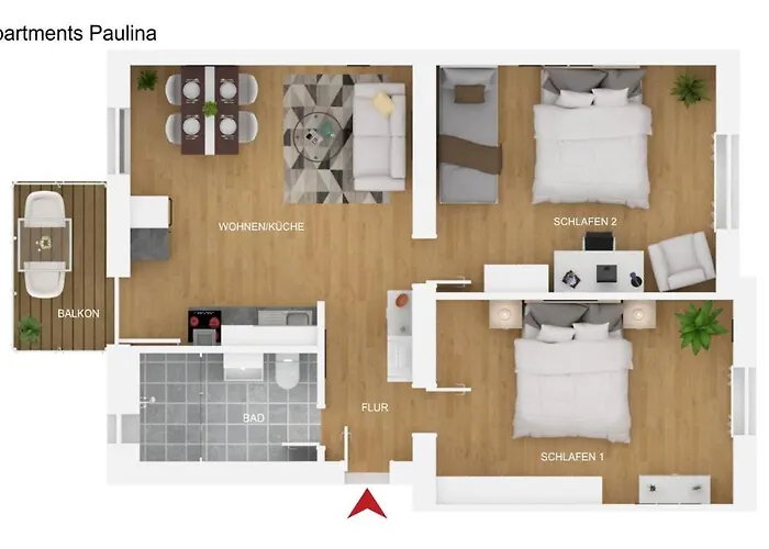 Bohnapartments Xl - 2 Schlafzimmer Mit Balkon - Zentrum - Petersberg - Domplatz Apartamento *